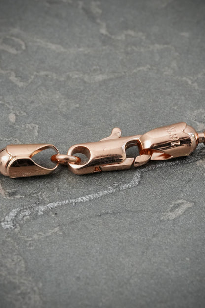 Cadena Militar lisa 5mm 34.95gr / 60cm /— Oro Rosado