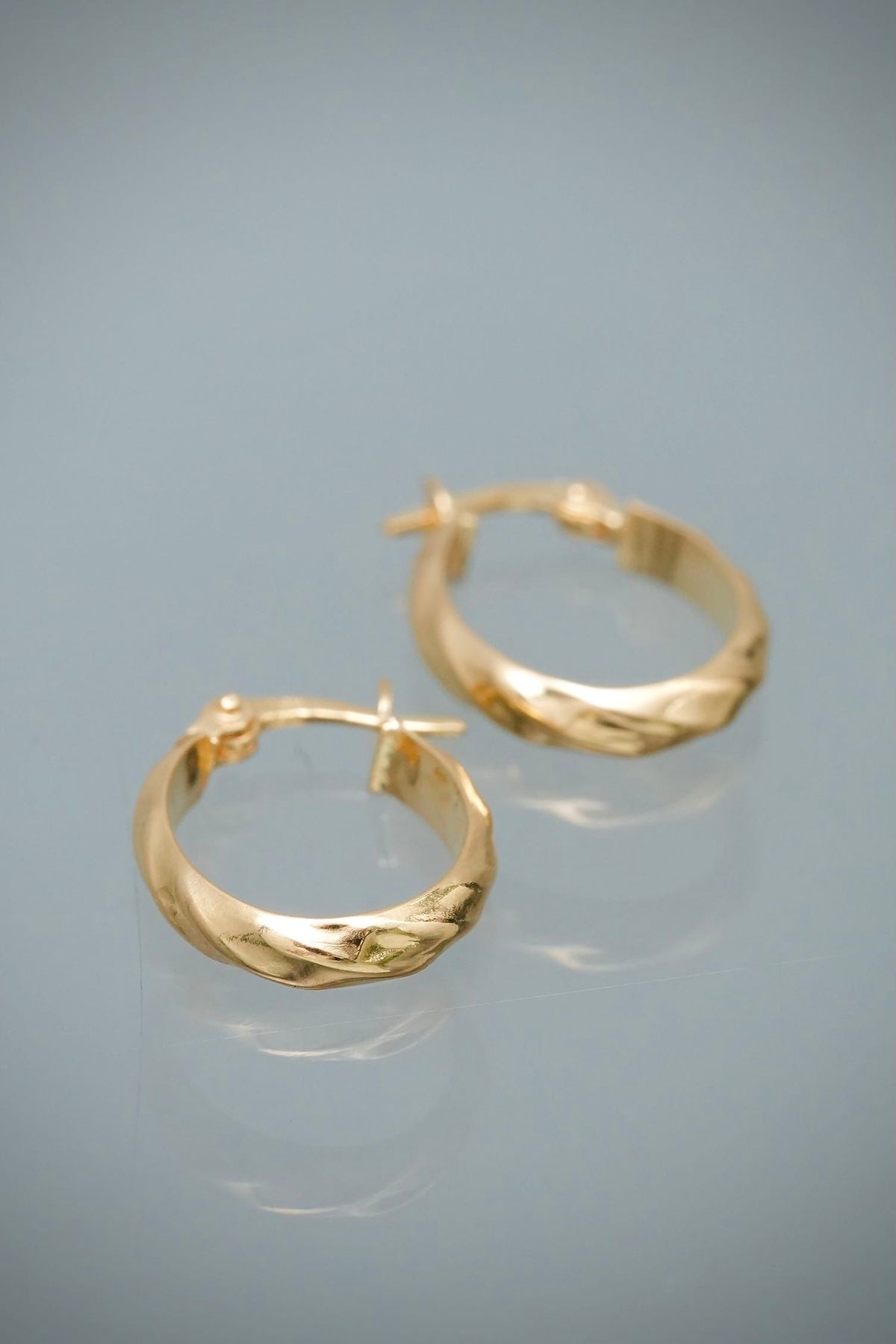 Candongas Entorchadas 1.35gr / 1.8cm / 3mm — Oro Amarillo