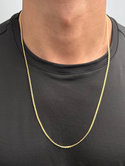 Cadena China 4gr / 70cm / 2.2mm — Oro Amarillo