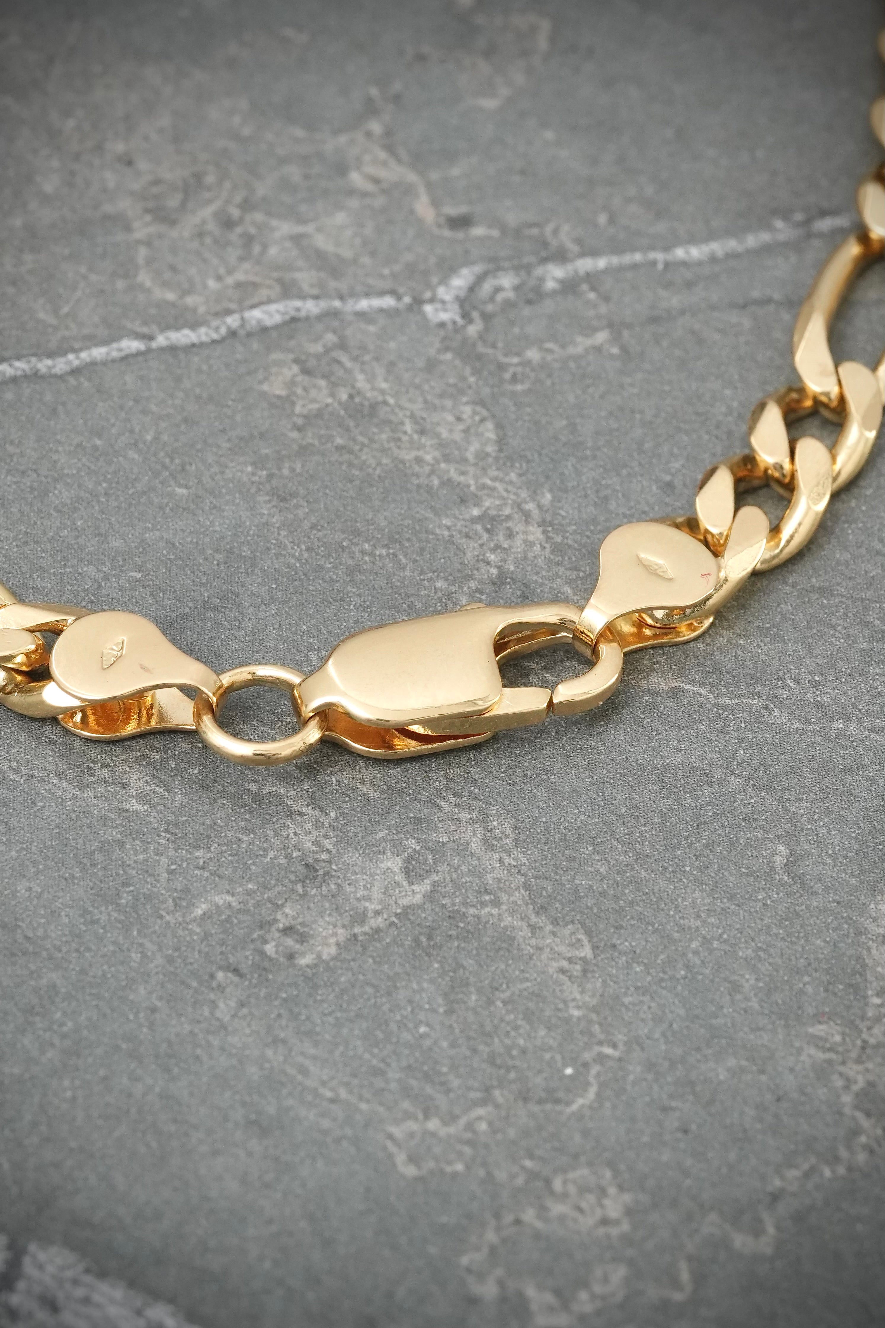 Cadena figaro 58.75gr / Largo 60cm / Oro Amarillo italy cte B