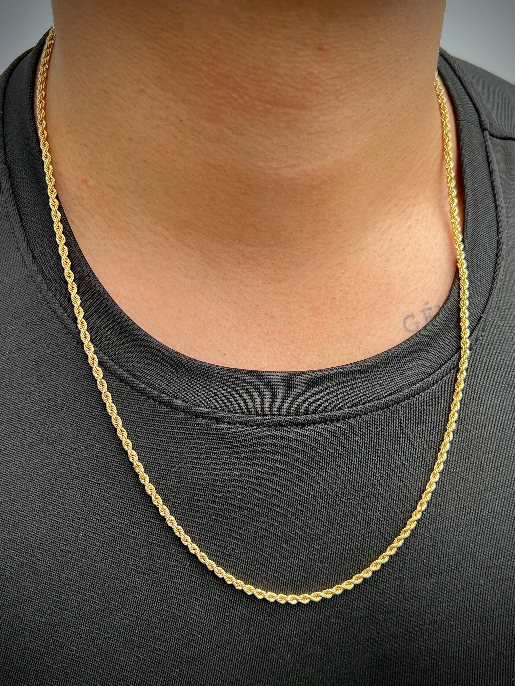 Cadena Lazo 5.1gr / 60cm / 2.7mm — Oro Amarillo