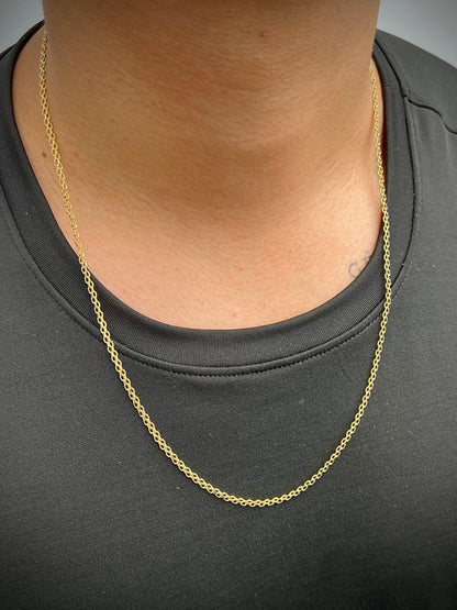 Cadena china 6.55gr / Largo 60cm / Oro Amarillo italy cte B