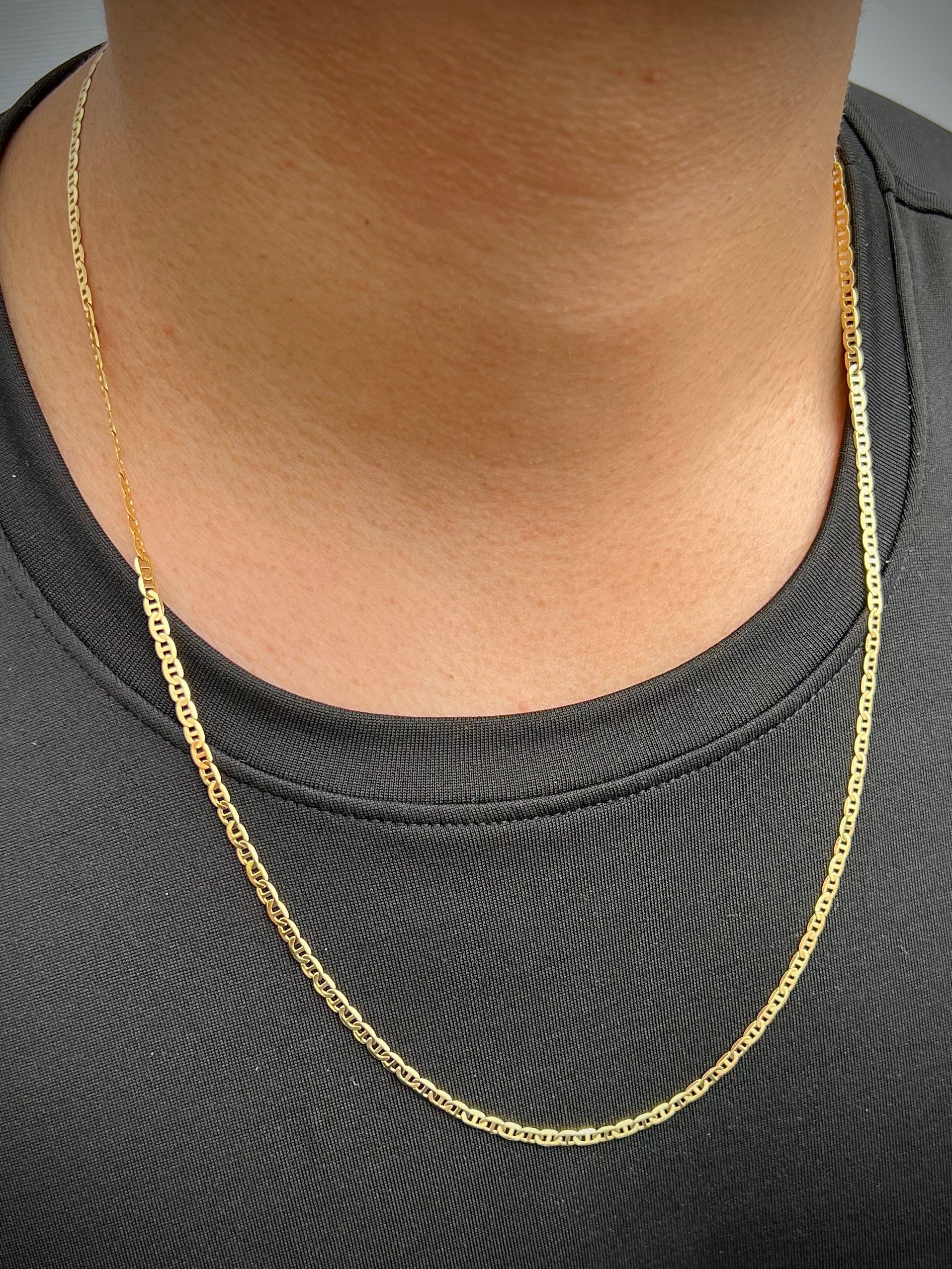 Cadena escalera 7.25gr / Largo 60cm / Oro Amarillo italy +3 B