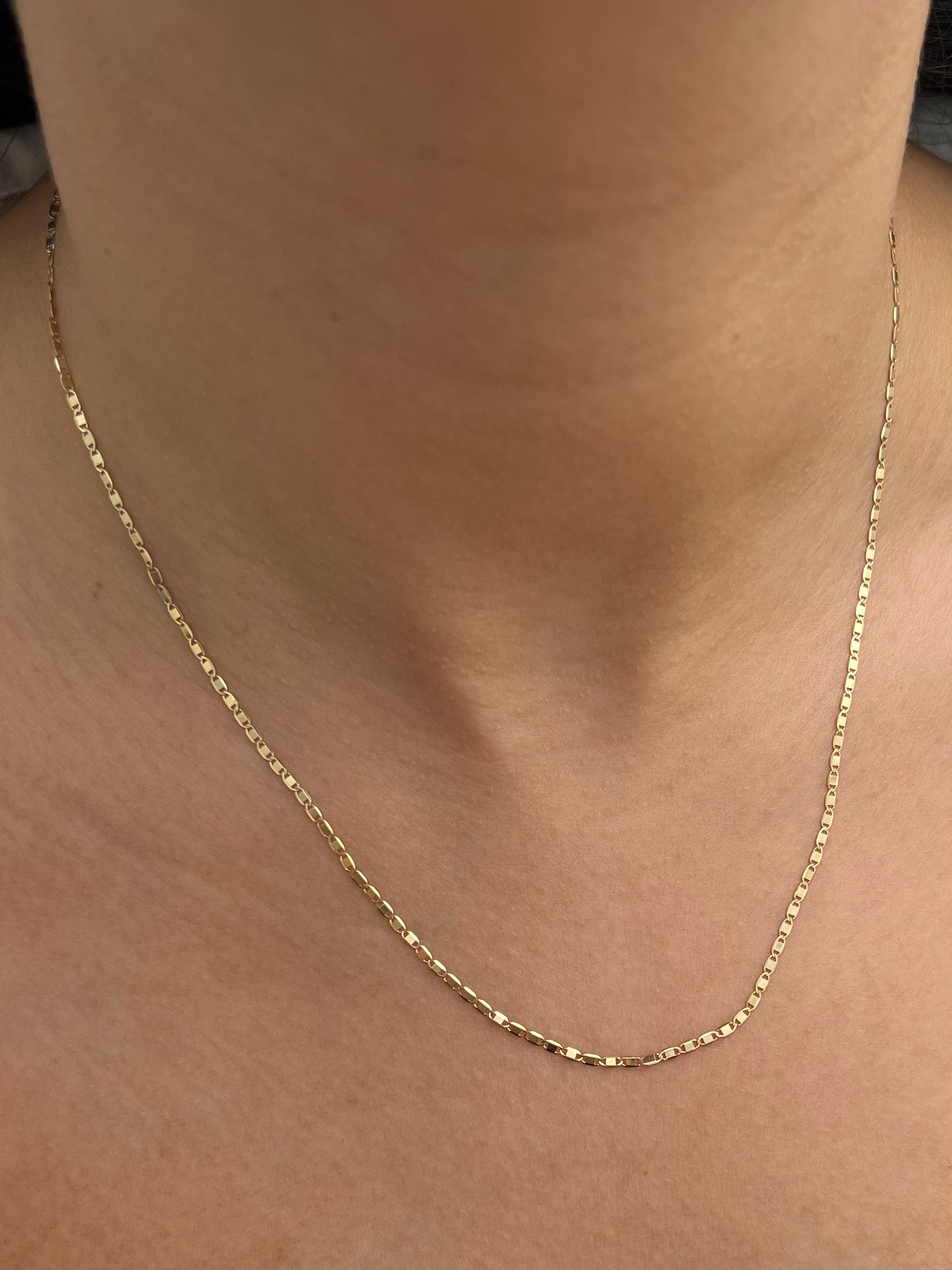 Cadena plana 1.8gr / Largo 45cm / Oro Amarillo italy +3 B