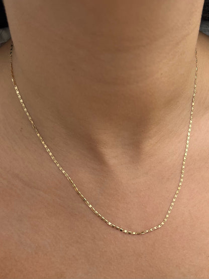 Cadena plana 1.8gr / Largo 45cm / Oro Amarillo italy +3 B