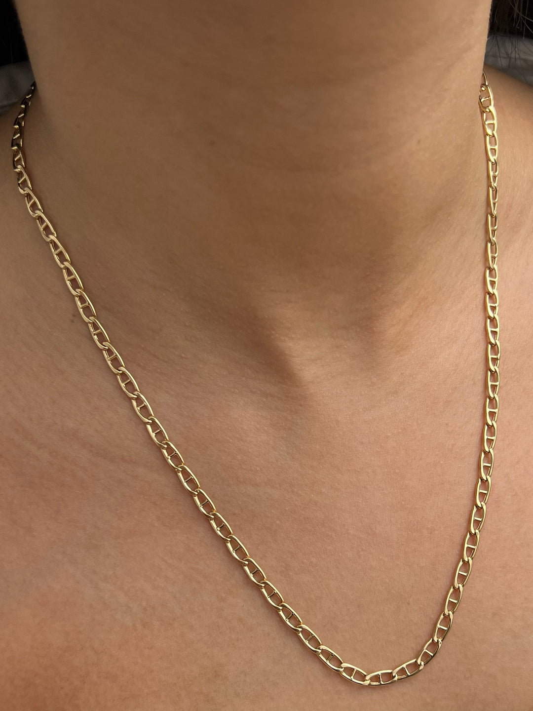Cadena escalera 8.7gr / Largo 50cm — Oro Amarillo