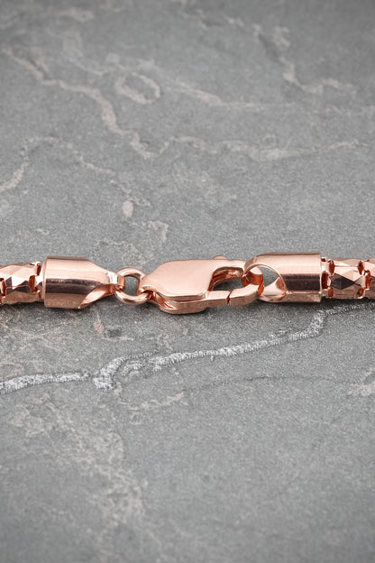 Cadena Cola de Raton Diamantada 30.4gr / 60cm / 4.3mm — Oro Rosado