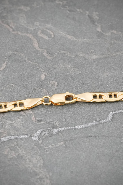 Cadena Escalera 8.95gr / 60cm / 3.8mm — Oro Amarillo