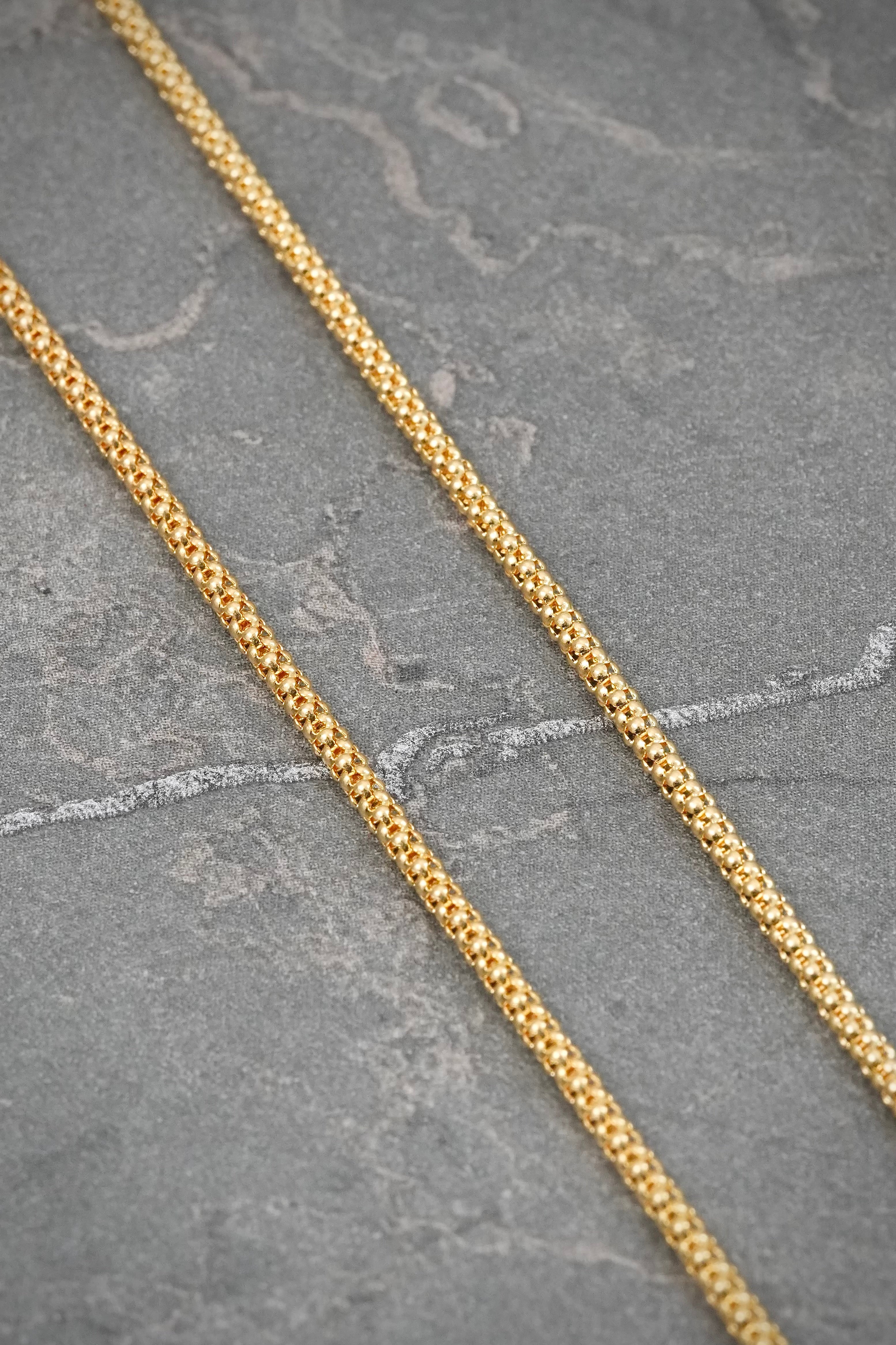 Cadena Cola de Raton 4.45gr / 45cm / 1.7mm — Oro Amarillo