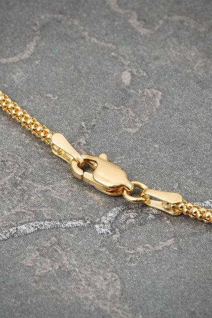 Cadena Cola de Raton 4.45gr / 45cm / 1.7mm — Oro Amarillo