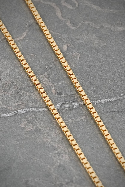 Cadena Veneciana 4.8gr / 50cm / 1.8mm — Oro Amarillo