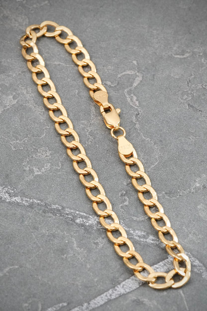 Pulso Cubano 3.9gr / 19cm / 4.8mm — Oro Amarillo