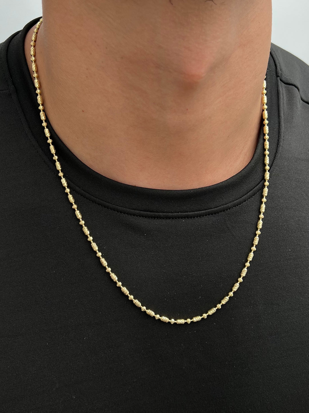 Cadena palito bolita 18gr / Largo 60cm — Oro Amarillo