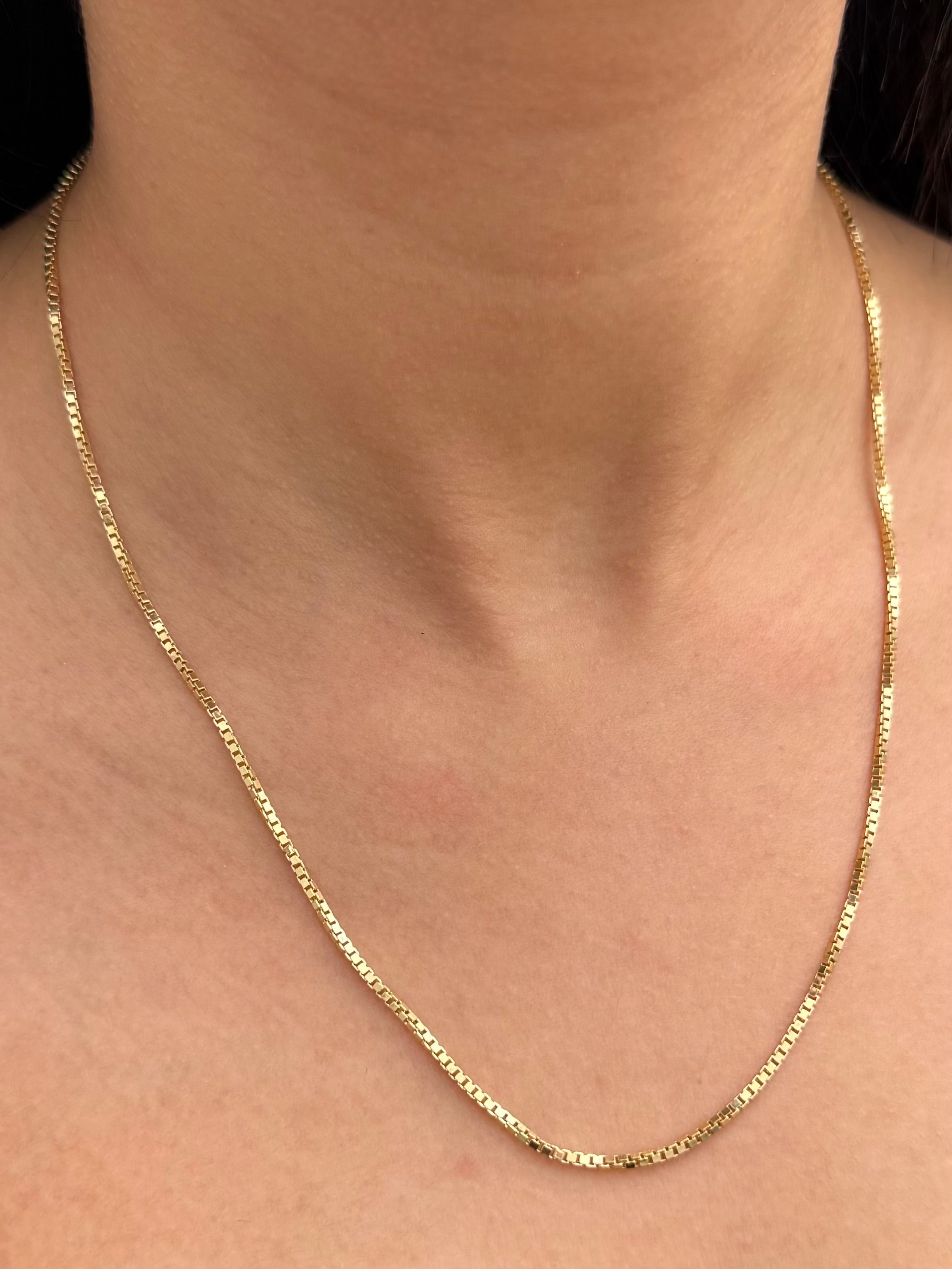 Cadena Veneciana 4.8gr / 50cm / 1.8mm — Oro Amarillo