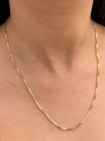 Cadena Veneciana 4.75gr / 50cm / 1.6mm — Oro Amarillo