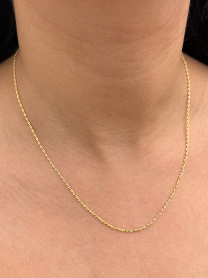 Cadena Lazo 0.85gr / 45cm / 1.2mm — Oro Amarillo