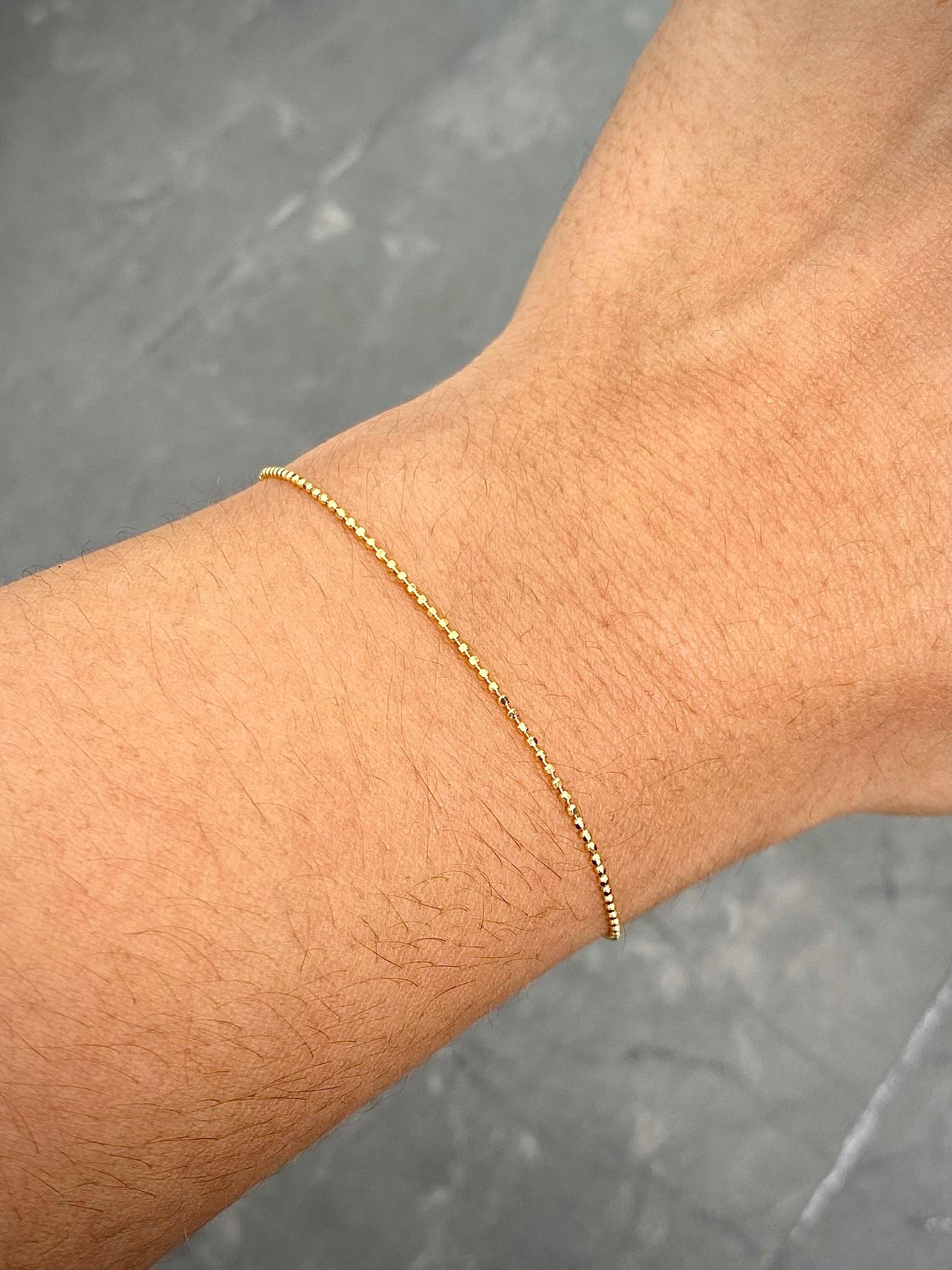 Pulso Mini Militar 0.85gr / 19cm / 1mm — Oro Amarillo