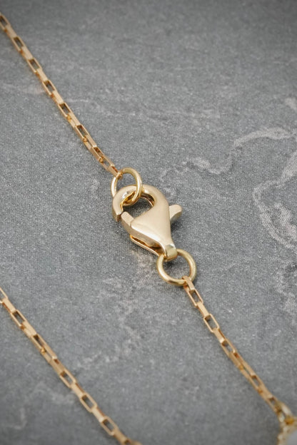 Pulso Lucky Clover Piedra Blanca 4.2gr / 18.5cm / 9.8mm — Oro Amarillo