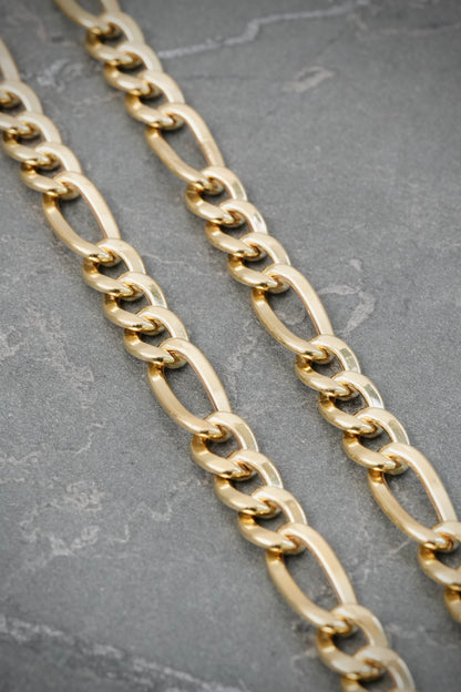 Cadena Figaro 18.7gr / 50cm / 6.4mm — Oro Amarillo