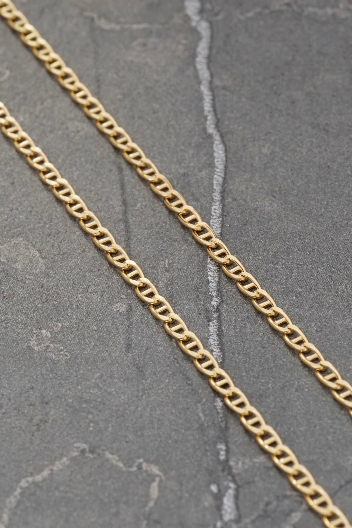 Cadena escalera 4.35gr / Largo 60cm / Oro Amarillo italy +3 M