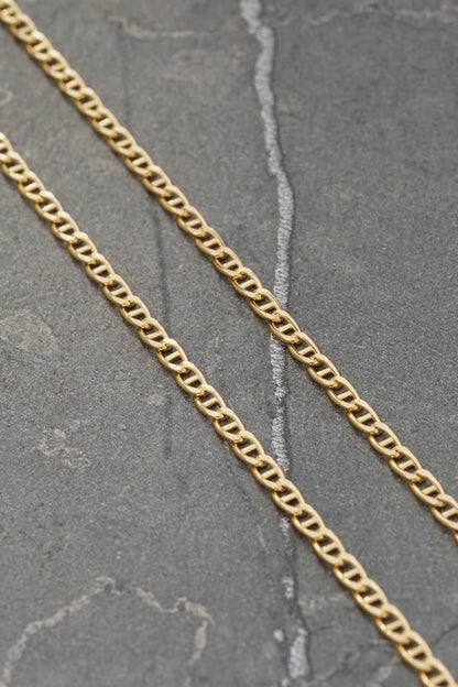 Cadena escalera 4.35gr / Largo 60cm / Oro Amarillo italy +3 M