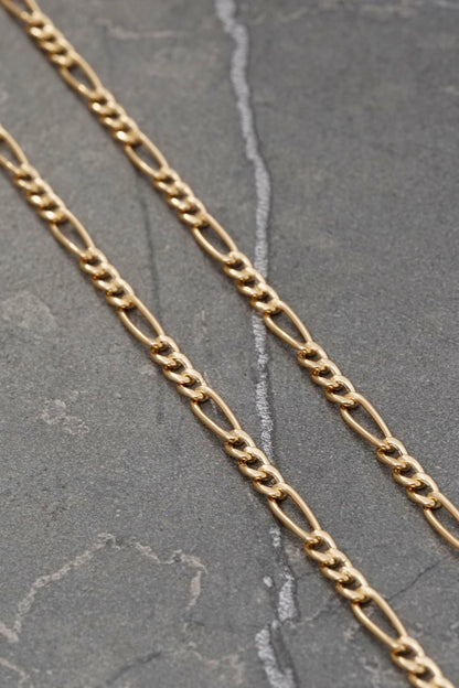 Cadena figaro 6gr / Largo 60cm / Oro Amarillo italy cte M