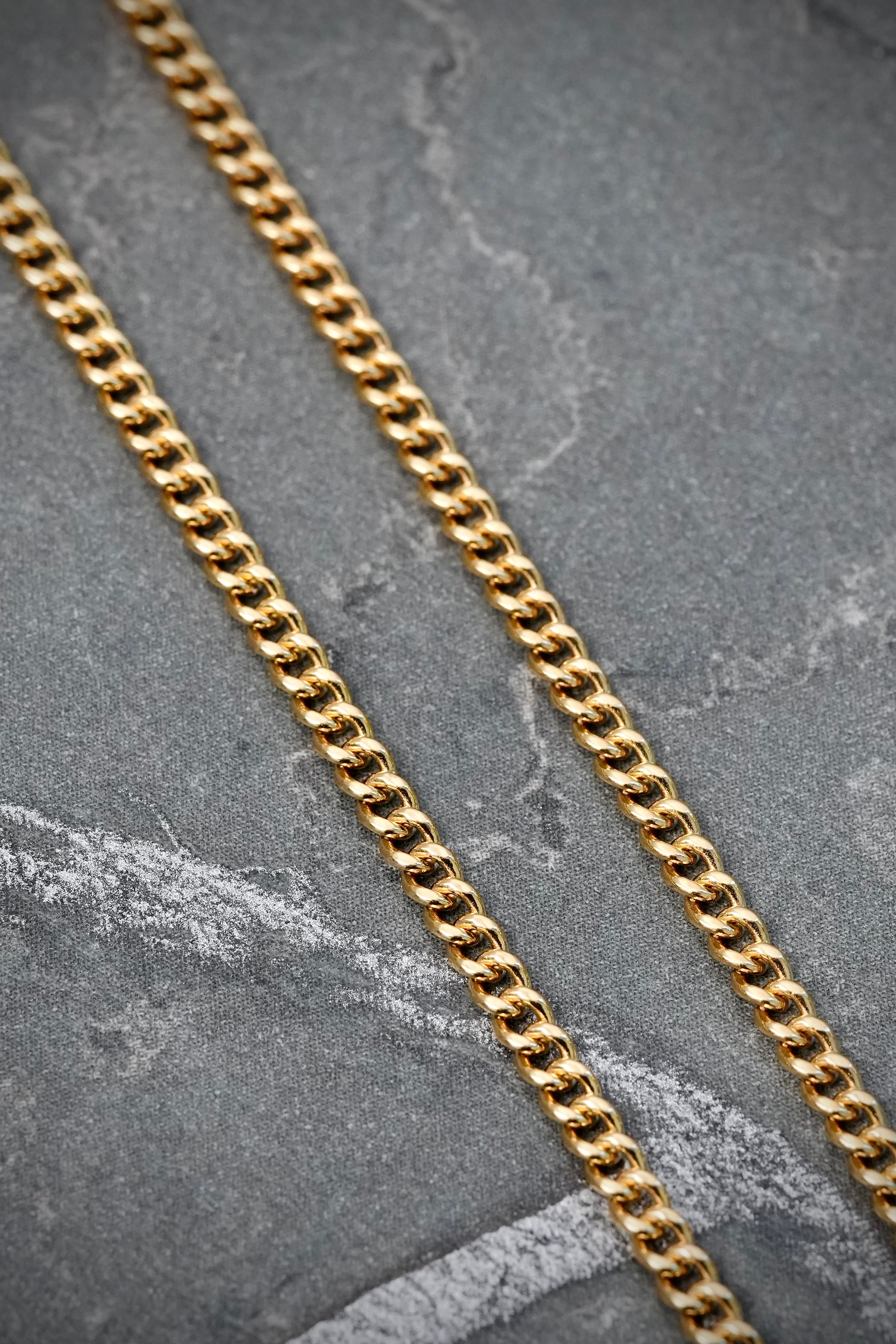 Cadena cubana 7.8gr / Largo 45cm / Oro Amarillo italy cte B