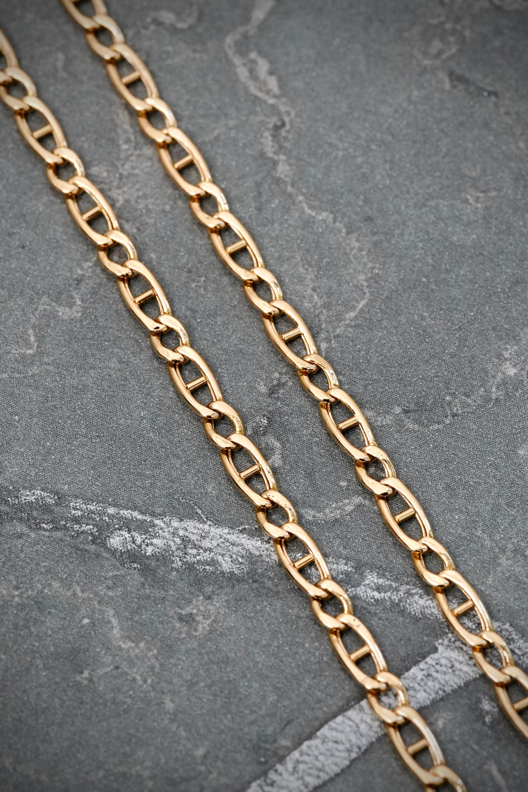 Cadena escalera 6.8gr / Largo 65cm — Oro Amarillo