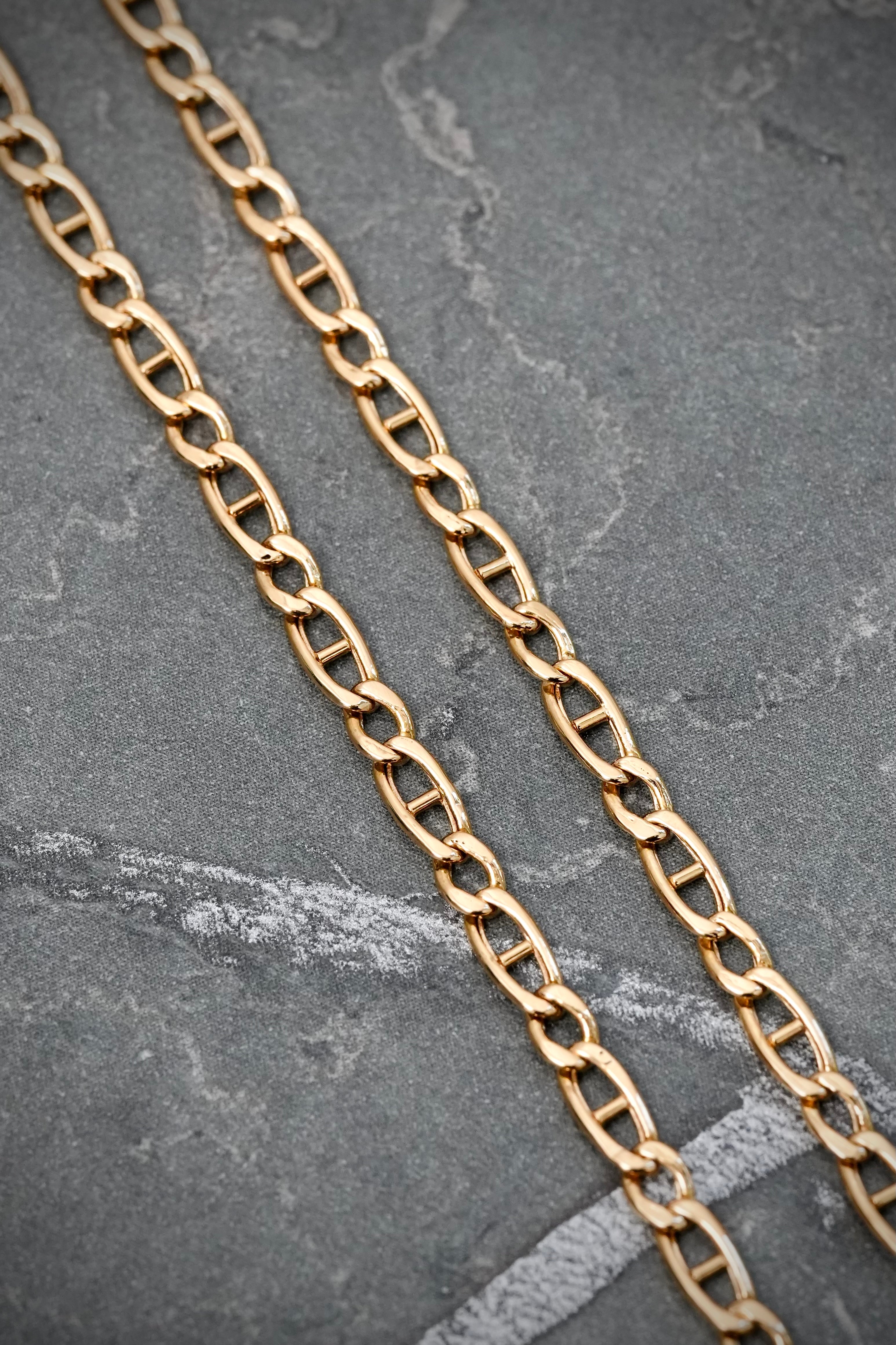 Cadena escalera 6.8gr / Largo 65cm / Oro Amarillo italy +3 M