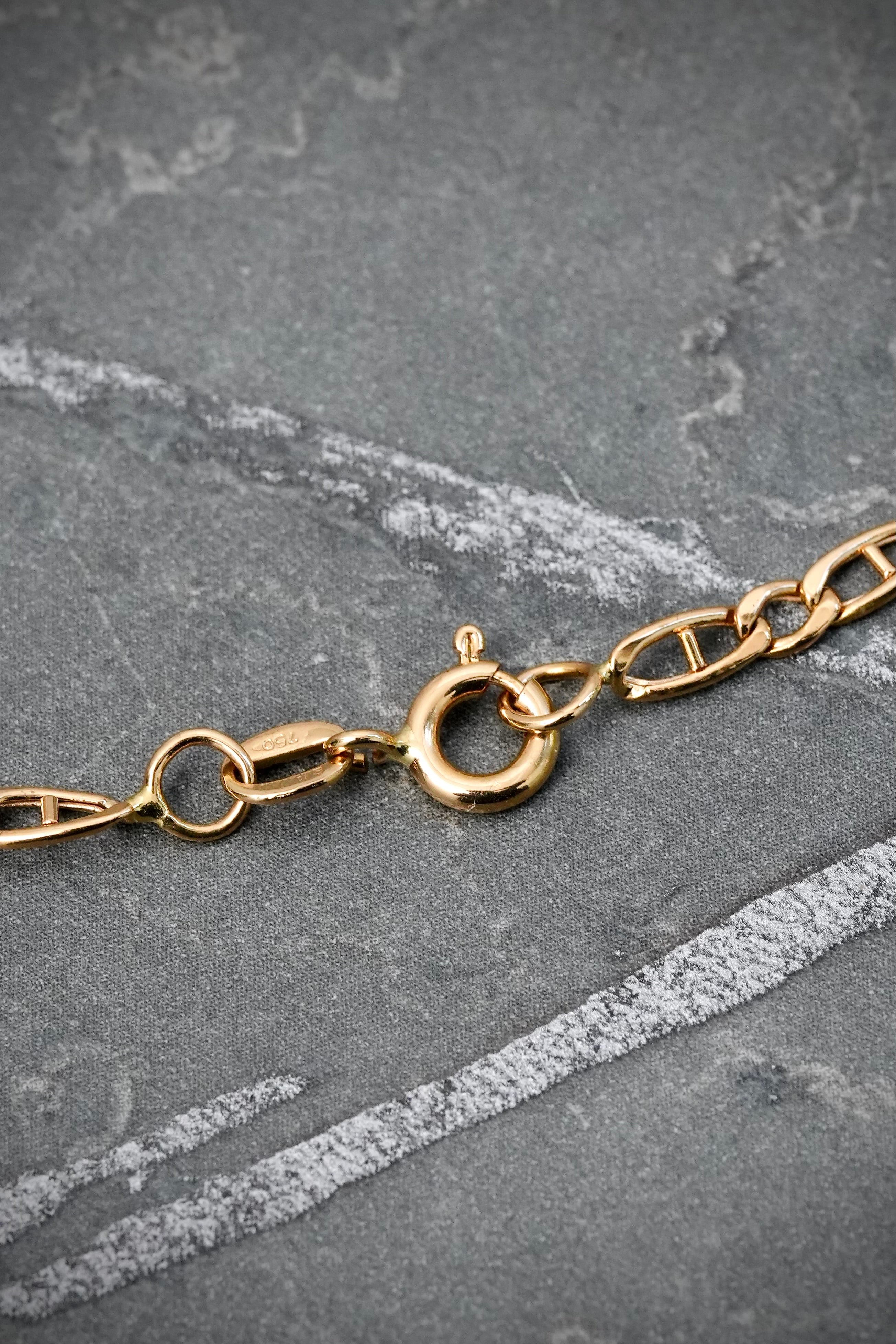 Cadena escalera 6.8gr / Largo 65cm / Oro Amarillo italy +3 M