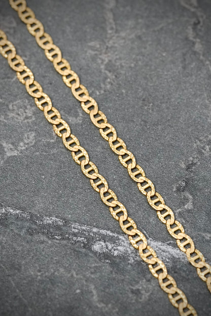 Cadena escalera diamantada 2.35gr / Largo 37cm / Oro Amarillo italy +3 M