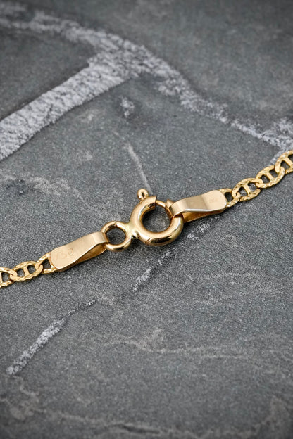 Cadena escalera diamantada 2.35gr / Largo 37cm / Oro Amarillo italy +3 M