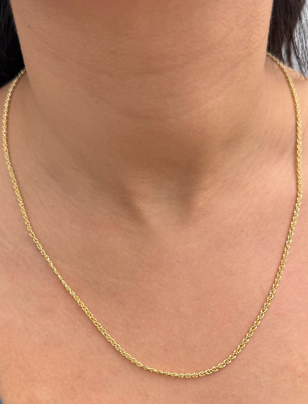 Cadena Palito Bolita 6.3gr / 55cm / 2.3mm — Oro Amarillo