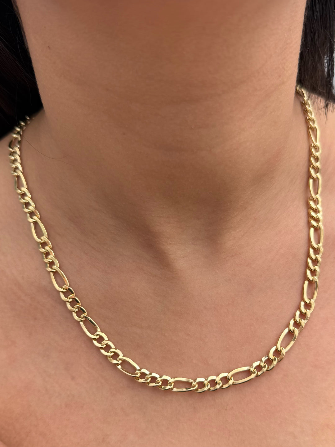 Cadena Figaro 18.7gr / 50cm / 6.4mm — Oro Amarillo