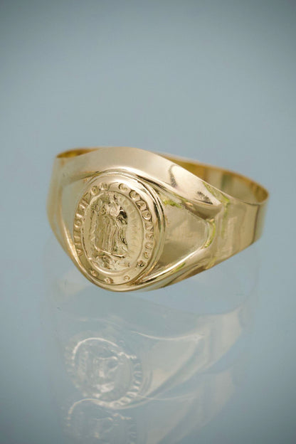 Anillo Virgen Guadalupe 2.15gr / Talla 10 1/2 — Oro Amarillo