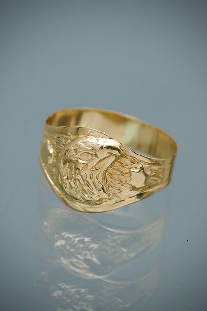 Anillo de Bebe Aguila 1.15gr / Talla 4 — Oro Amarillo