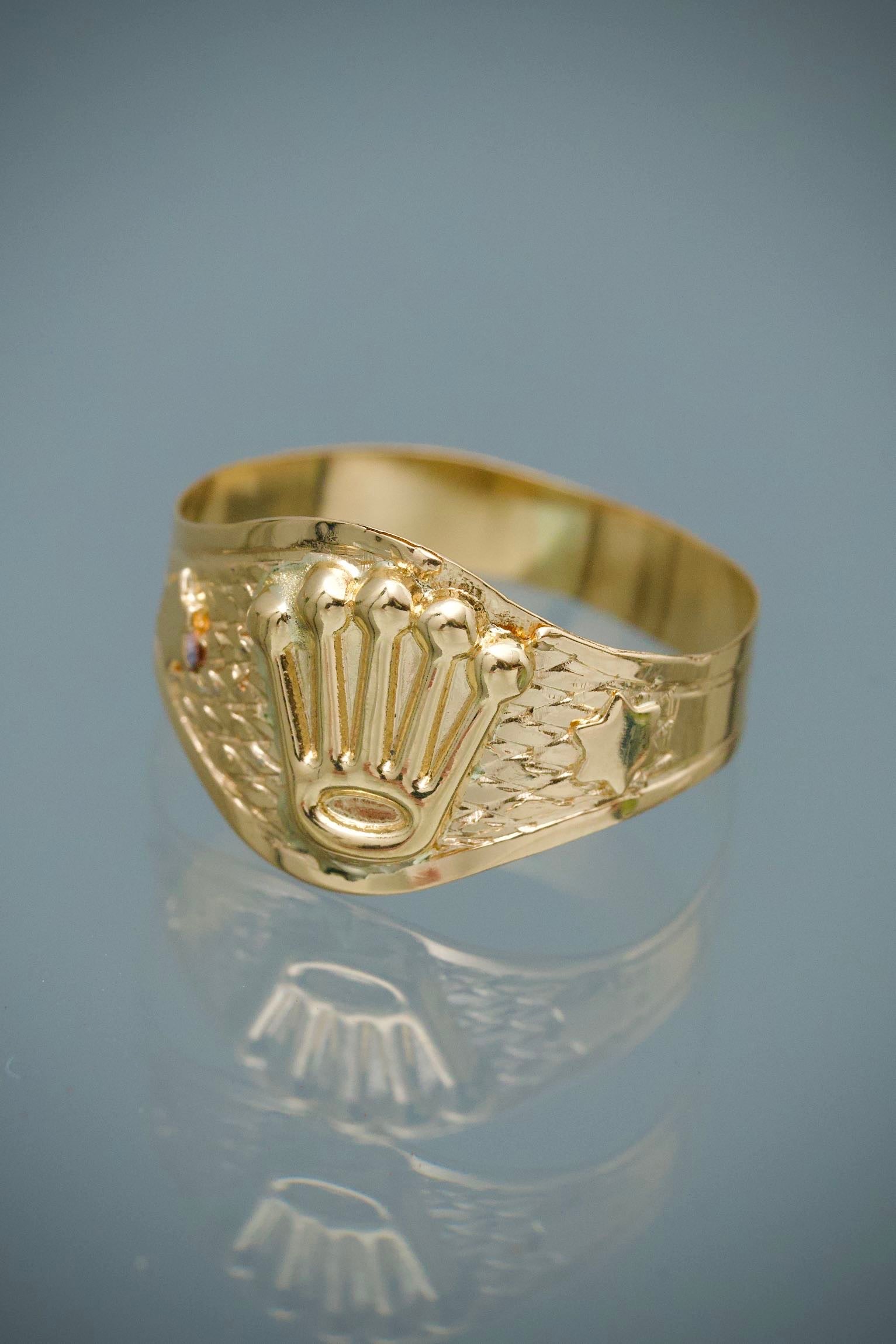 Anillo de Bebe Rx 1.2gr / Talla 4 3/4 — Oro Amarillo