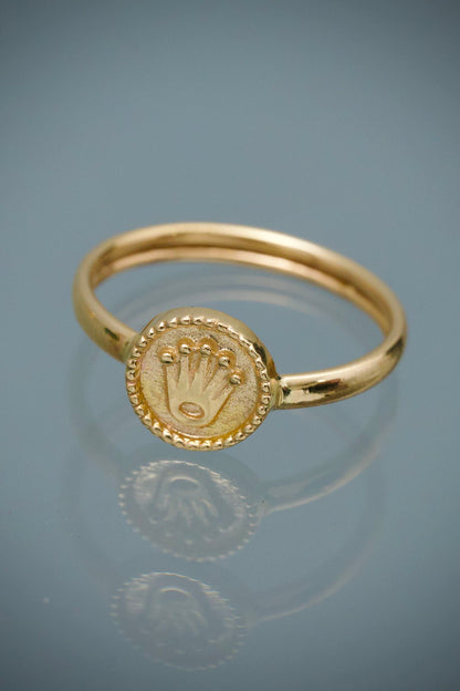 Anillo de Bebe Rx 1gr / Talla 4 1/4 — Oro Amarillo