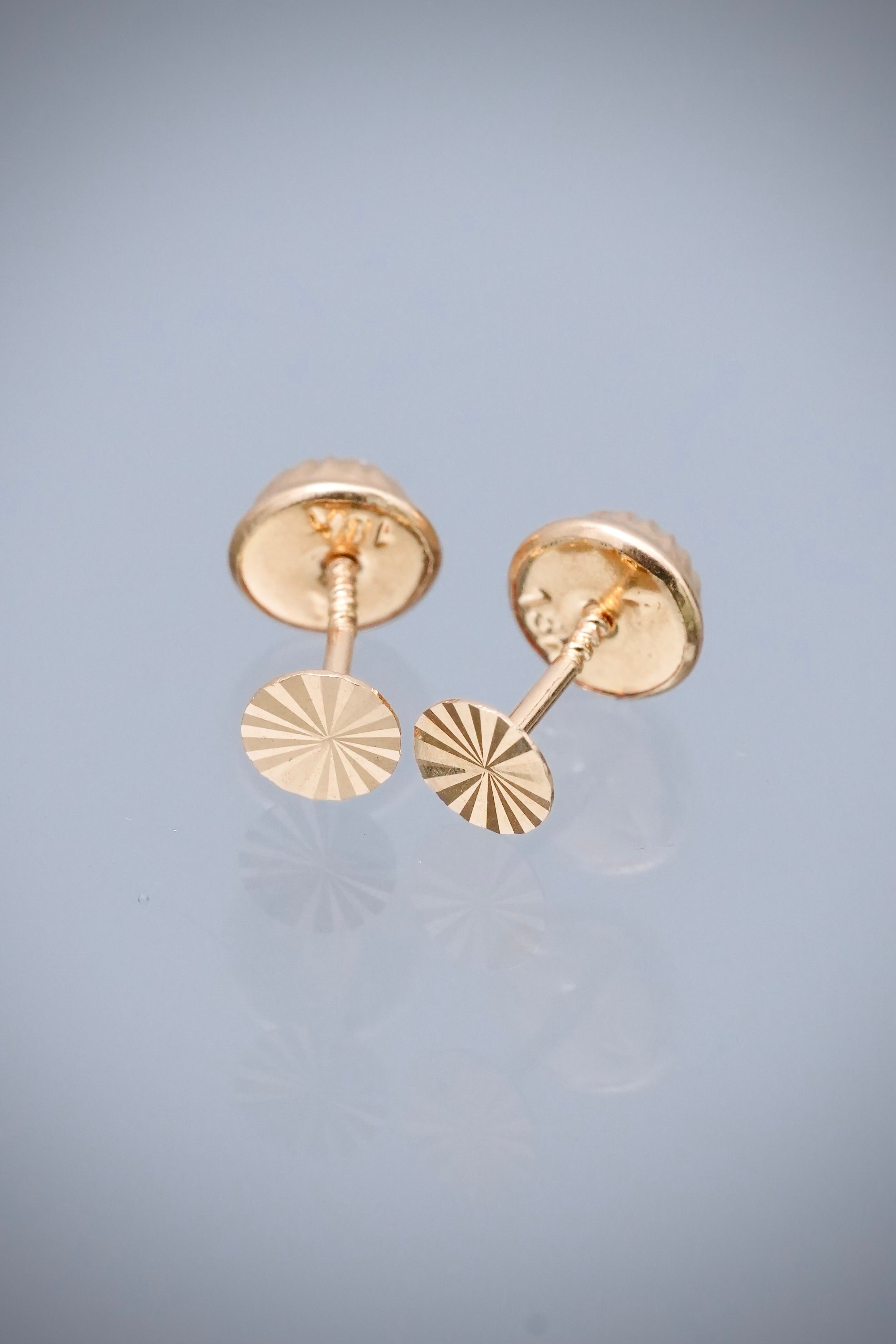 Topos Circulo diamantado 0.4gr / Largo 0.3cm — Oro Amarillo