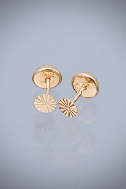 Topos Circulo diamantado 0.4gr / Largo 0.3cm — Oro Amarillo