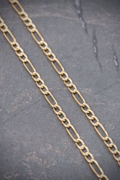 Cadena Figaro 2.75gr / 45cm / 2.6mm — Oro Amarillo
