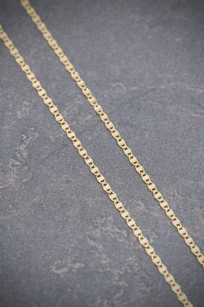 Cadena Plana 1.2gr / 50cm / 1.1mm — Oro Amarillo