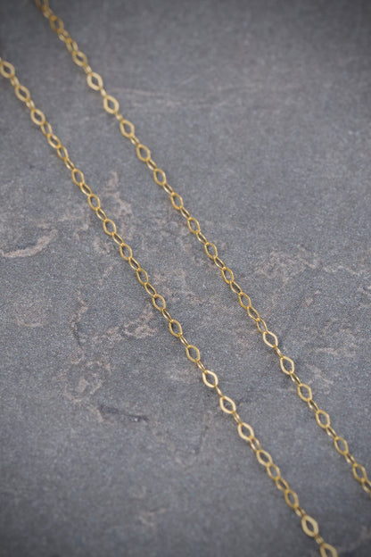 Cadena Aro Seguido 0.65gr / 50cm / 1.2mm — Oro Amarillo