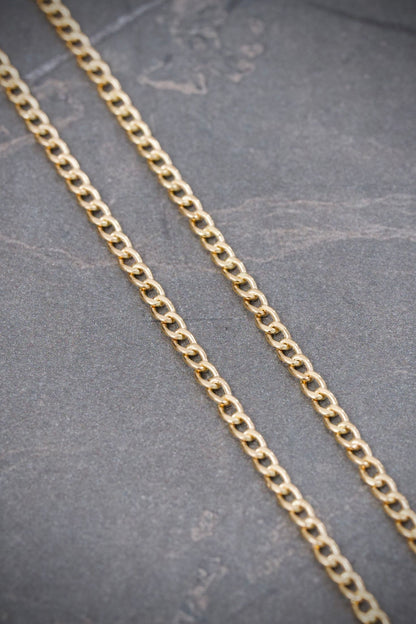 Cadena Cubana 2.55gr / 50cm / 2.2mm — Oro Amarillo
