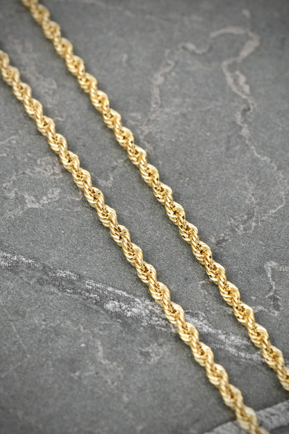 Cadena lazo 2.8gr / 50cm / 2.2mm — Oro Amarillo