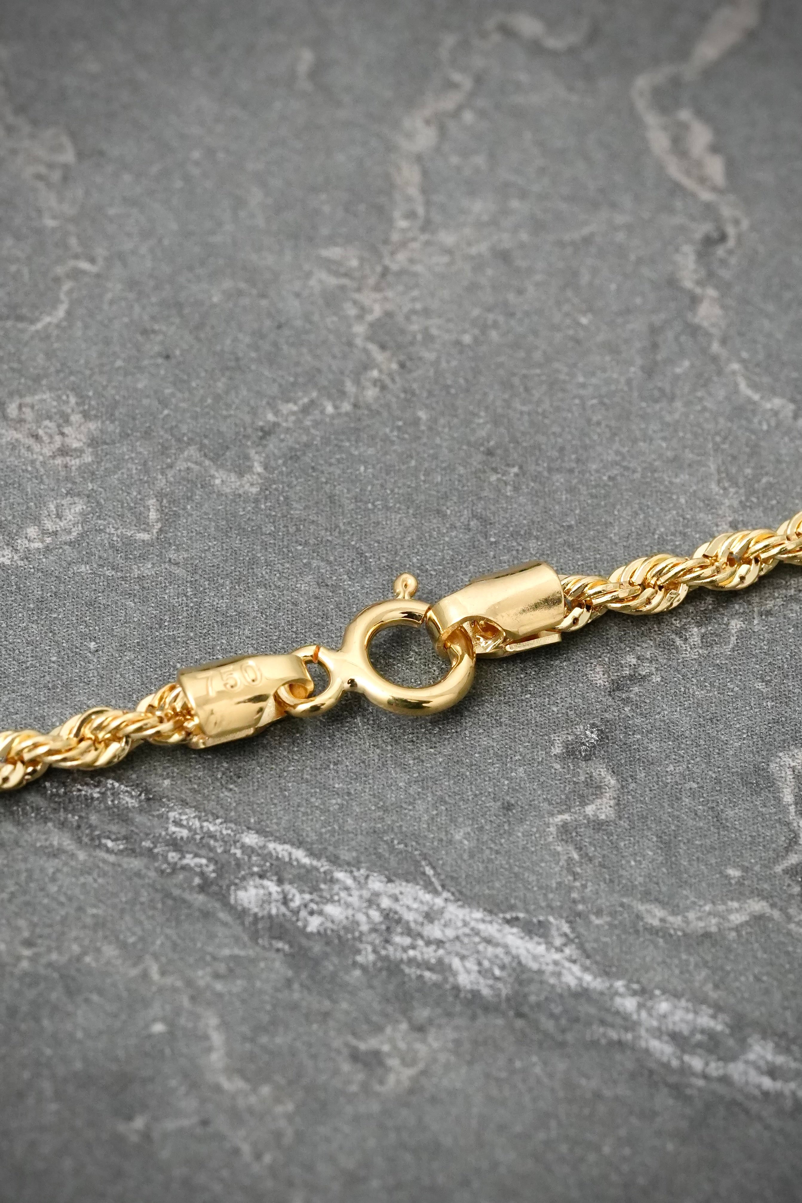 Cadena lazo 2.8gr / 50cm / 2.2mm — Oro Amarillo