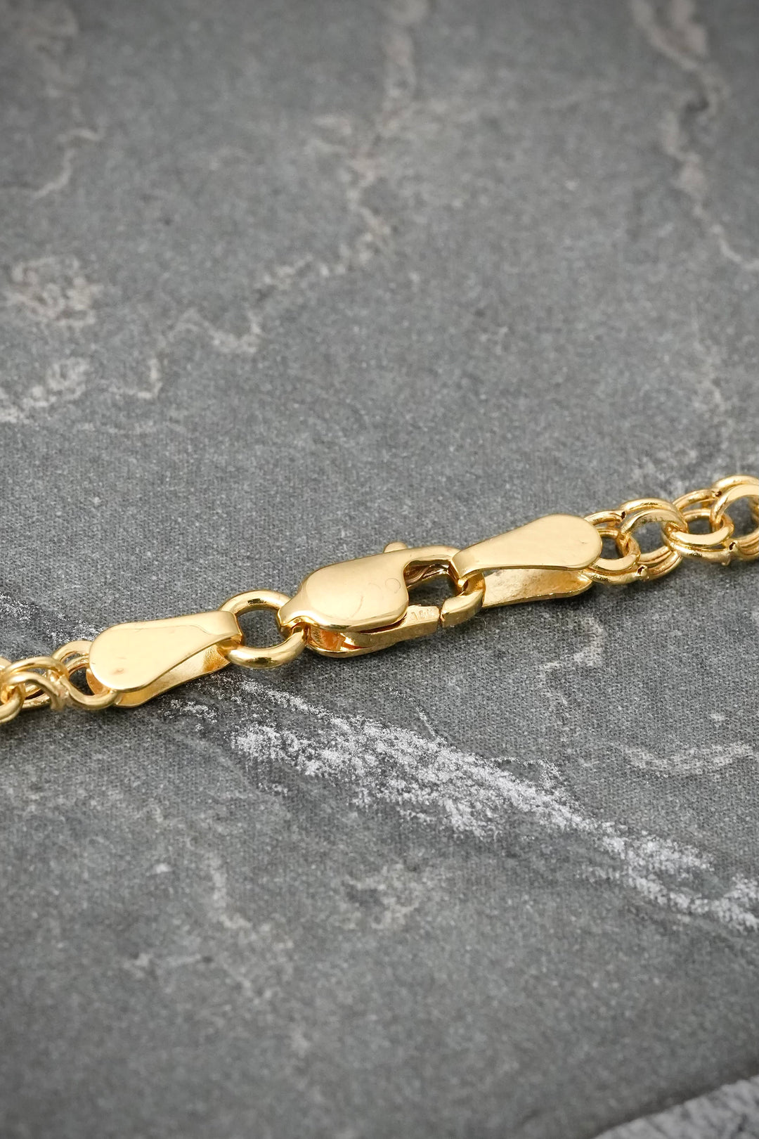 Cadena Aro Seguido Doble 4.65gr / 50cm / 3.3mm — Oro Amarillo