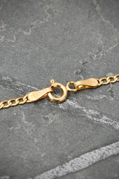 Cadena Cubana 2.05gr / 50cm / 2.2mm — Oro Amarillo