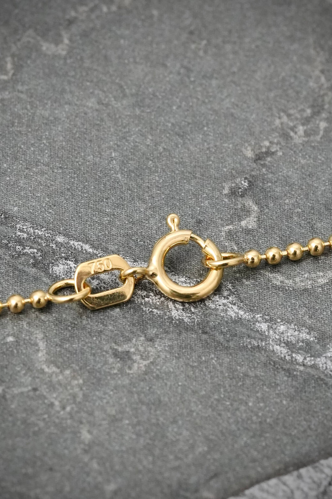 Cadena Militar 3.8gr / 60cm / 1.2mm — Oro Amarillo