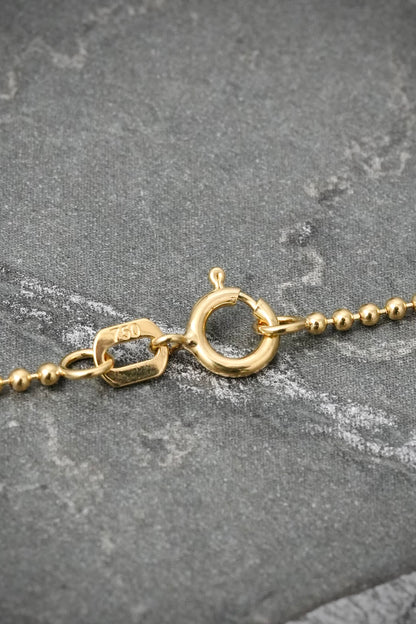 Cadena Militar 3.2gr / 50cm / 1.2mm — Oro Amarillo